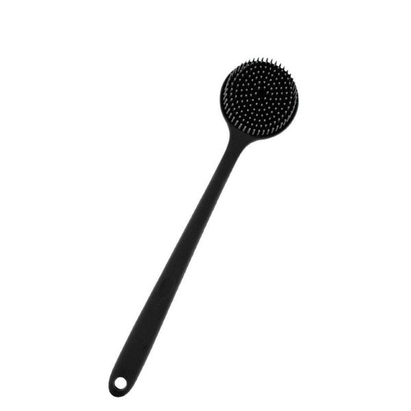 Lazy Bath Scrubber Silicone Double-sided Enlarged Long Handled Bath Brush