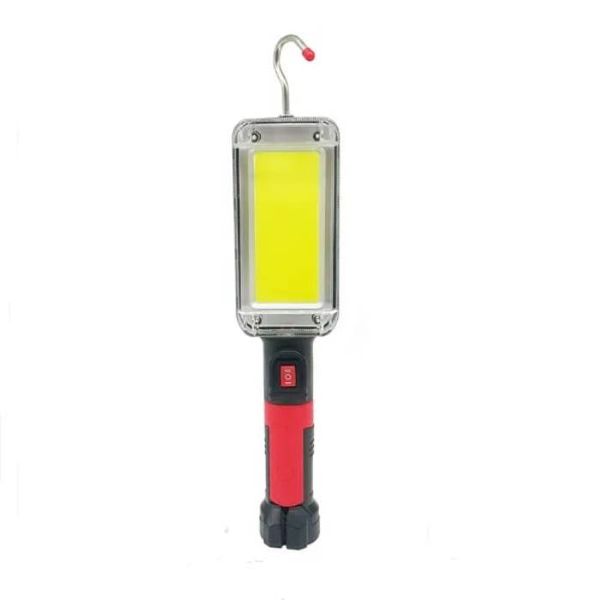 LED COB USB Rechargeable Handheld Flashlight Hook Magnetic Work Light