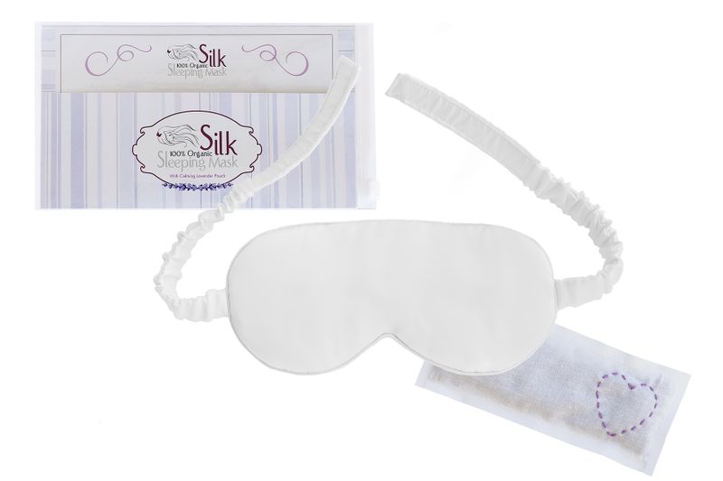 The Silk Lady 100% Organic Silk Sleep Eye Mask