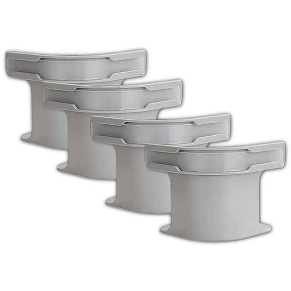 Bedsheet Holder with Transparent Lock Strips - 4-Pack Slim Design