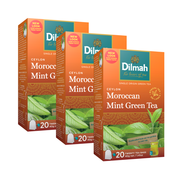 Dilmah - Ceylon Moroccan Mint Green Tea - 60 Tagged Tea Bags