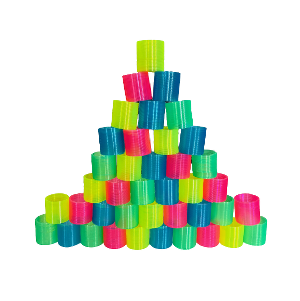 Party &amp; Classroom Kids Prizes - Mini Slinky Fidget Toy 3cm - 40 Piece