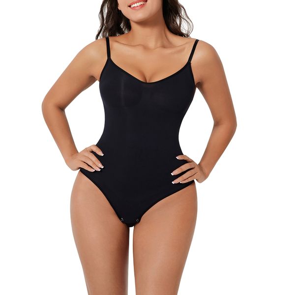 Seamless Shapewear Brief Sculpting Tummy Control Bodysuit &amp; Bust Support