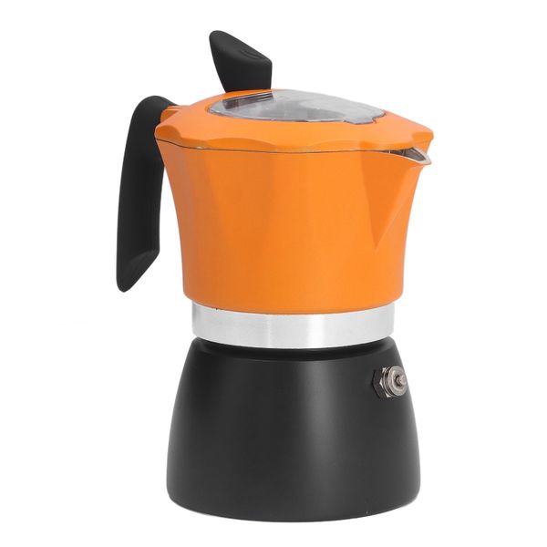 Classic Italian Style Aluminum Moka Coffee Maker - 150ml