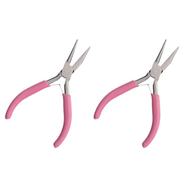 2X Round Concave Plier Wire Looping Plier For Diy Jewelry Making