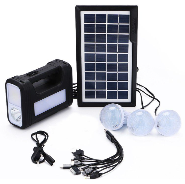 MSM - Portable Solar Lighting &amp; Charger Kit