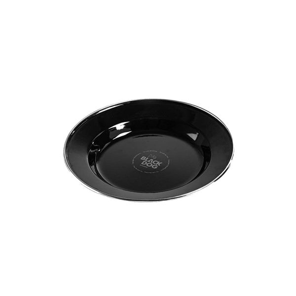 Black Dog Enamel Camping Tableware Plate