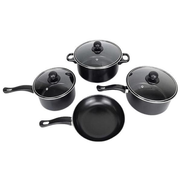 7 Piece Carbon Stainless Steel Cookware Set