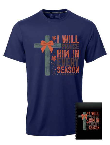 Every Season Christian Navy T-shirt Birthday Christmas Gift-402