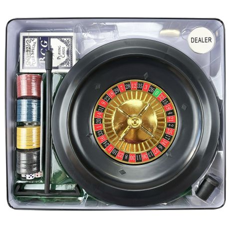 5 in 1 Casino Game Set Roulette, Poker, Black Jack, Craps, Poker