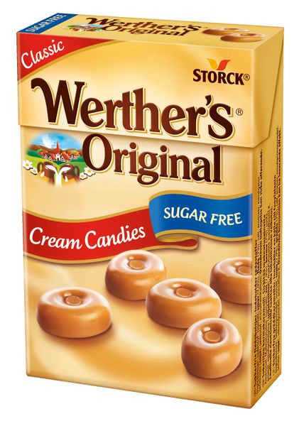 Werther's Original Cream Candies Sugar Free Flip 42g (Box of 10)