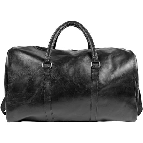 Travel Duffle Bag Leather Overnight Bag with Adjustable Shoulder Strap Image