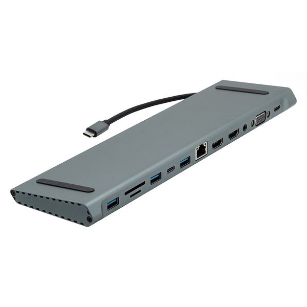 ZATECH Port 12 in 1 Type C Hub Docking Station - Multifunction Adapter
