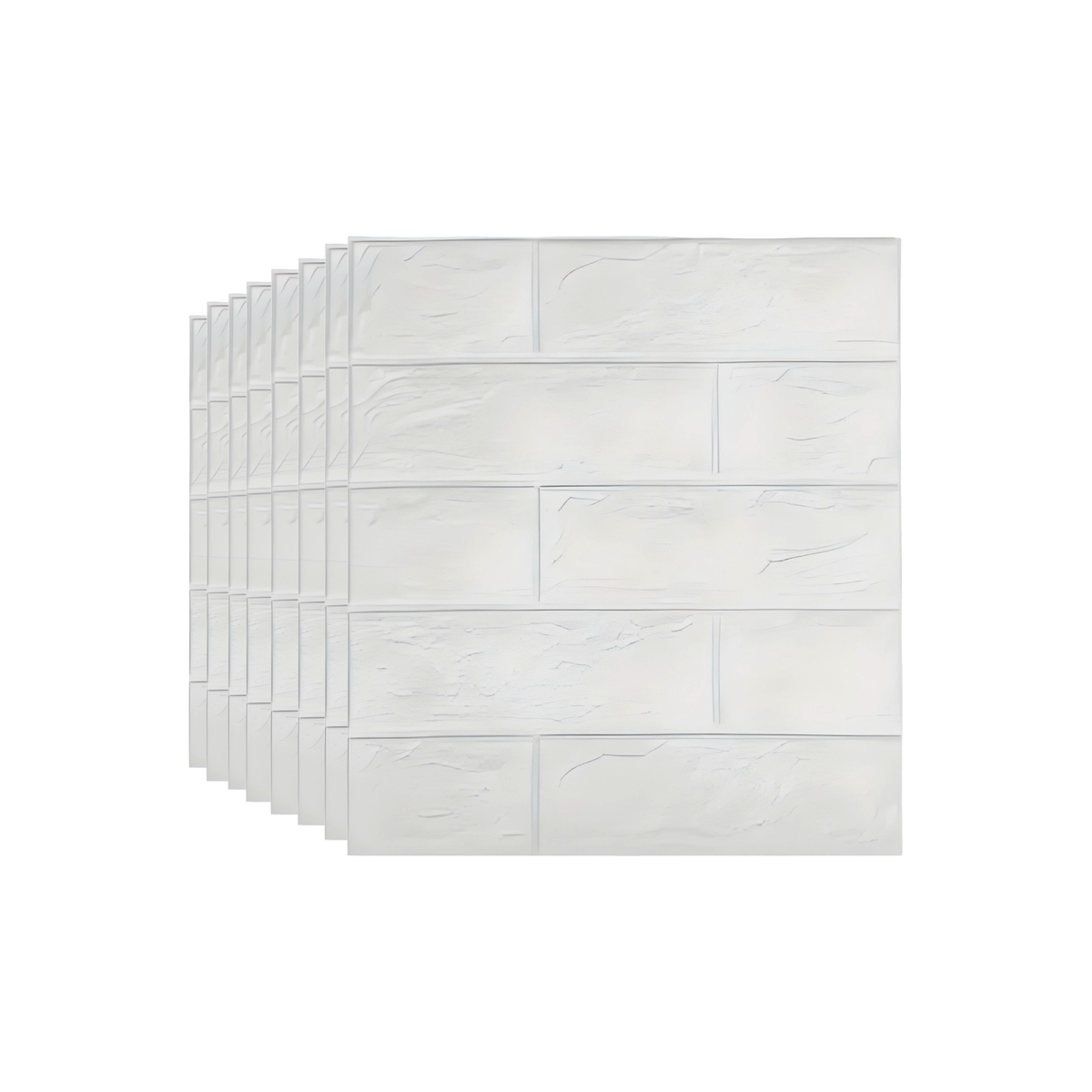 10pcs Self-Adhesive Brick Wall Decor - 38.5×35cm Waterproof Foam Panels