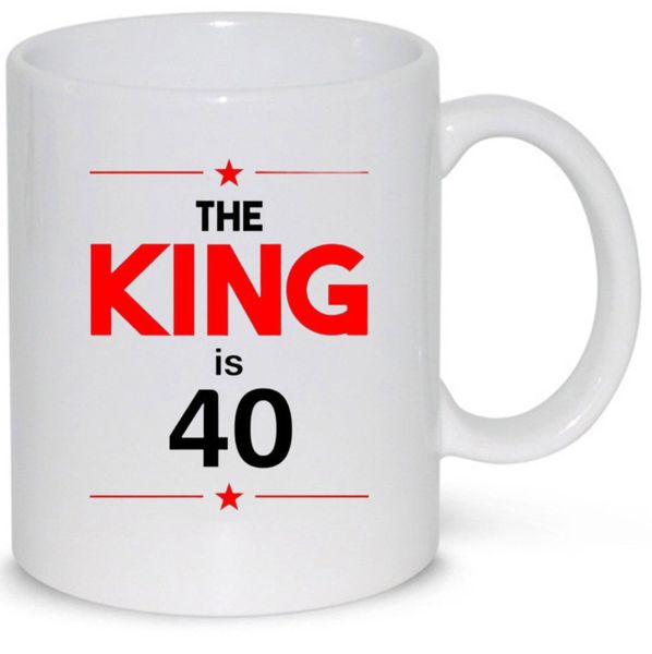 40th Birthday The King Is 40 Gift Coffee Mug