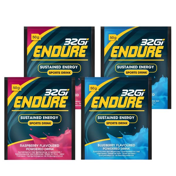 4 Pack| Endure Sports Drink| Sustained Energy| R Berry &amp; B Berry| 50g |32Gi