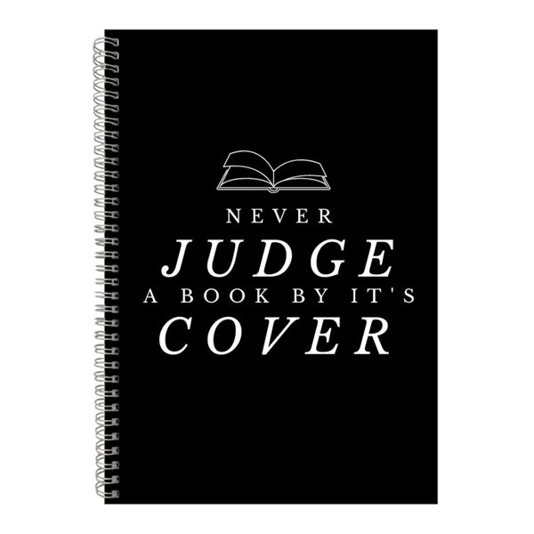 Judge A4 Notebook Spiral Lined Motivational Sayings Graphic Notepad Gift155