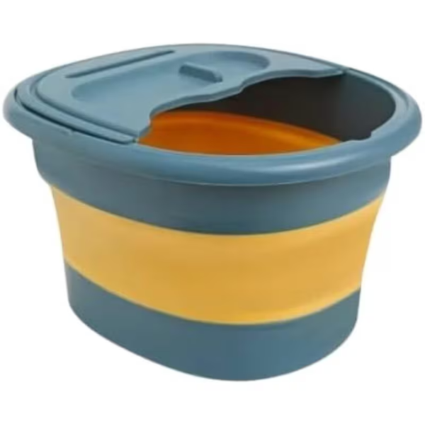 Foot Spa Massager Foldable Foot Bath Bucket With Lid
