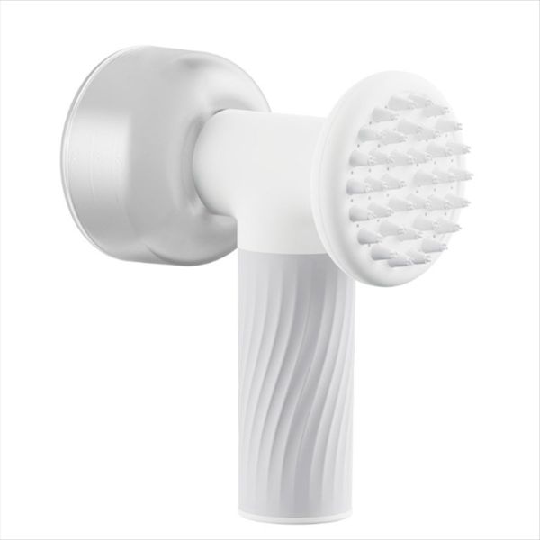 Automatic Foam Soap Dispenser Dog Brush 2-In-1 Pet Bubble Bath Brush