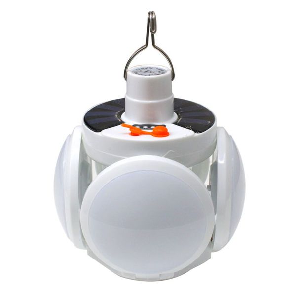 Spherical Bulb Solar Emergency Lamp with Hook &amp; Power Display