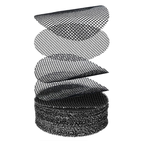 Plastic Round Mesh Spacer for Flower Pot Leakage Prevention 7.5cm 100 PCS
