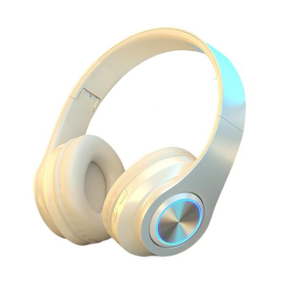 LED Light Up Bluetooth Headphones Cool Light Long Battery Bass