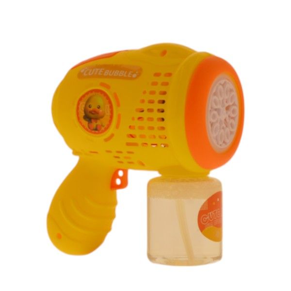 Duckbill Delight Electric Bubble Gun Toy - Yellow