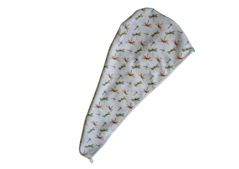 Dragonfly Microfiber Hair Towel Wrap