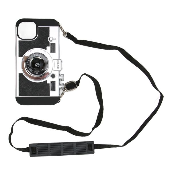 Vintage 3D Camera Case with Neck Strap Compatible with Iphone 13