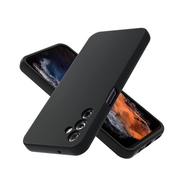 Liquid Silicone Back Case For Samsung Galaxy A14 - Black