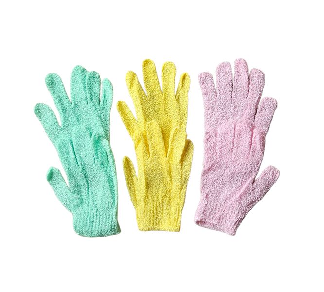 Bath Shower Scrub Gloves - 3 Pairs