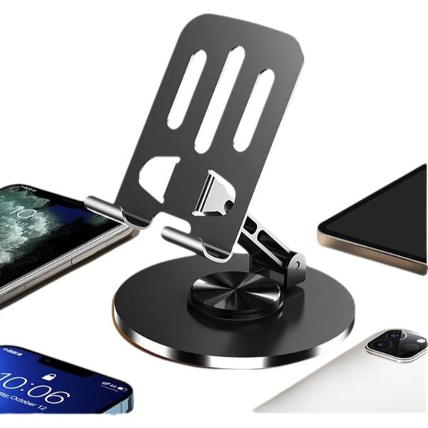 Full Metal 360-Degree Rotating Stress-Relieving Phone and Tablet Universal