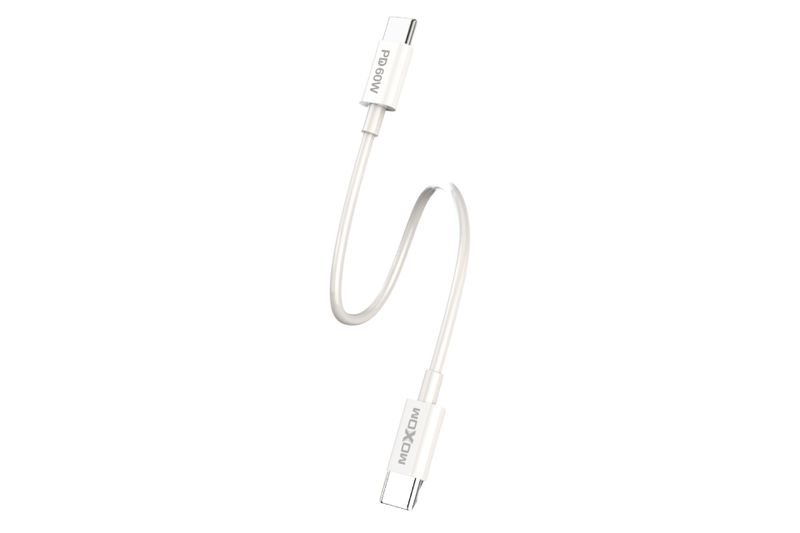 MOXOM Fast Charge Type-C to Type-C Cable 0.3m | 2.4A | MX-CB128 - White