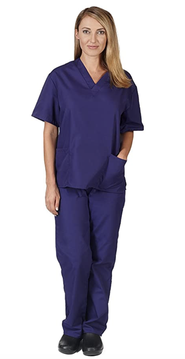 TANC 2 Piece Scrubs Set Unisex - Purple | Shop Today. Get it Tomorrow ...