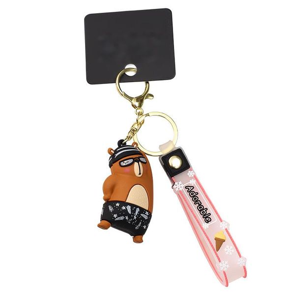 Swimming Animal Series - Brown Bear Keychain