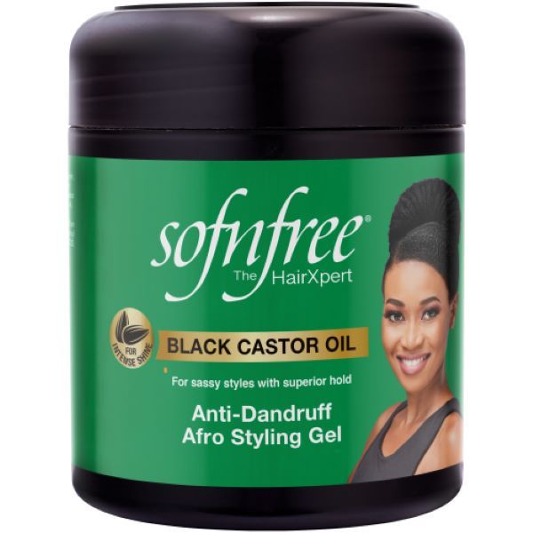 Sofn'free Black Castor Oil Afro Styling Gel 500ml