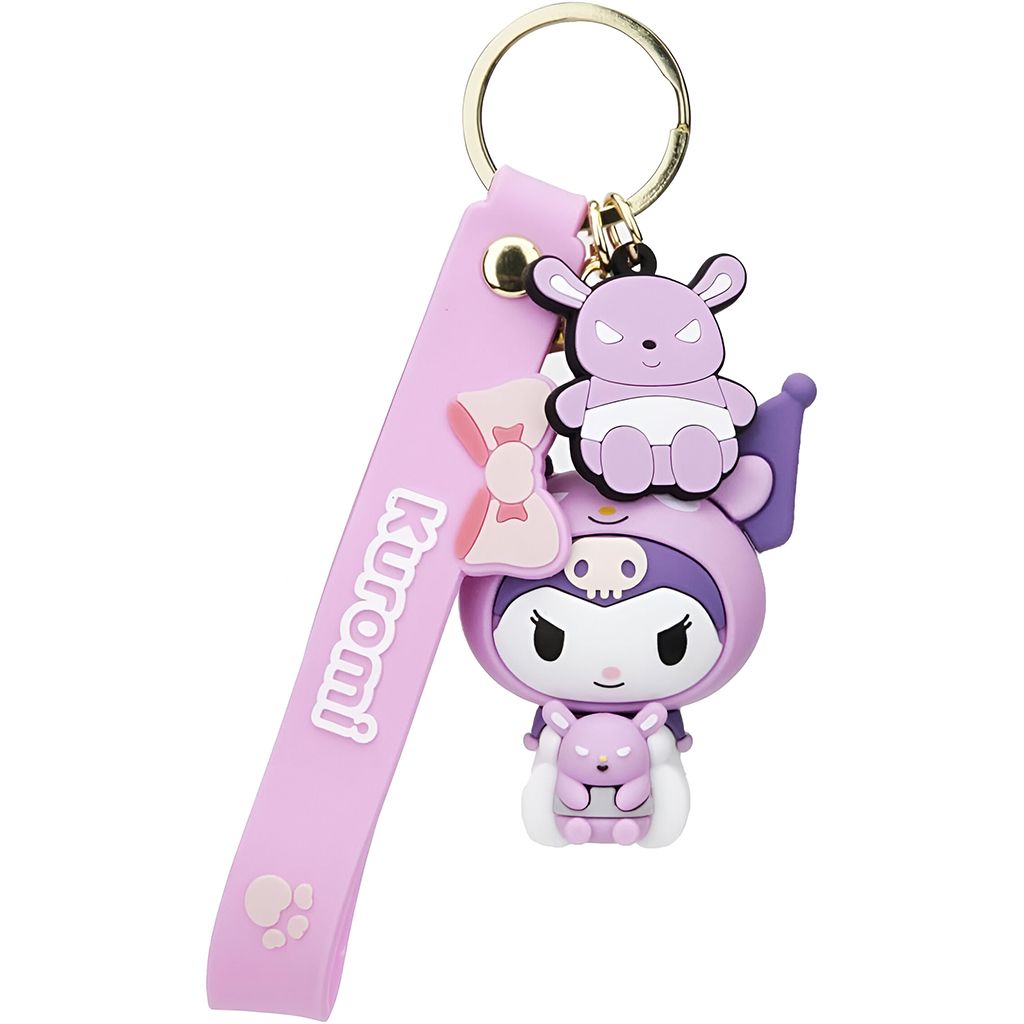 Cute Kawaii Kuromi Melody Cinnamoroll Sanrio Keychain / Keyring ...