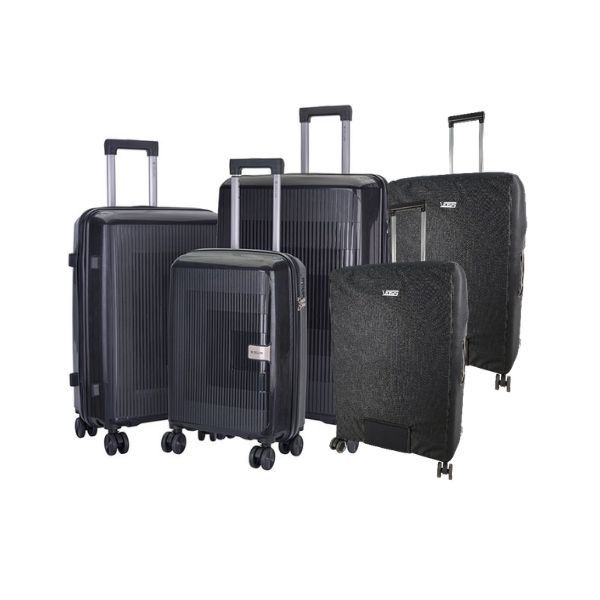 Cellini Trio 3 Piece Luggage Box Set + 2 Free Voss Luggage Covers