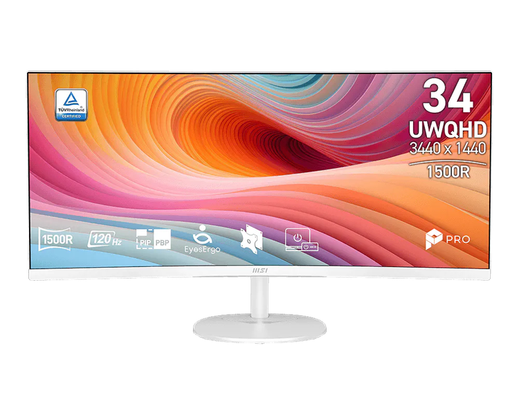 MSI 34" UWQHD Curved Monitor 120Hz Ultrawide PRO MP341CQW