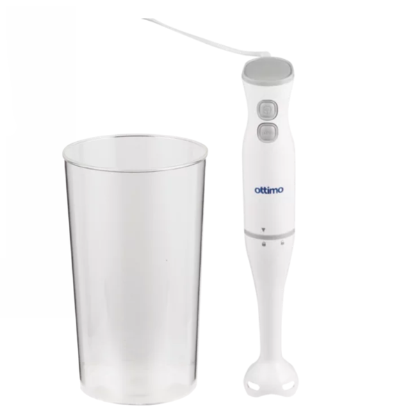 Ottimo White 2 Speed Portable Stick Blender with Beaker