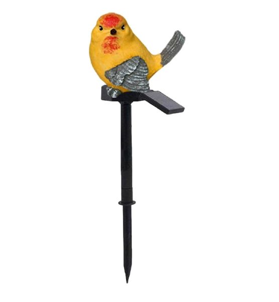 Solar Powered Yellow Bird Garden Lawn Light