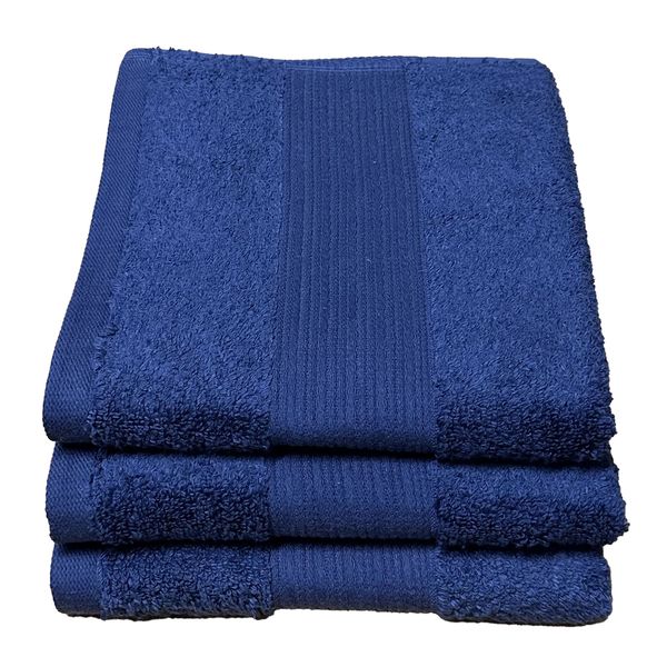 Hand Towel Cotton 55 x 90cm - 400gsm - P9 - 3 Pack