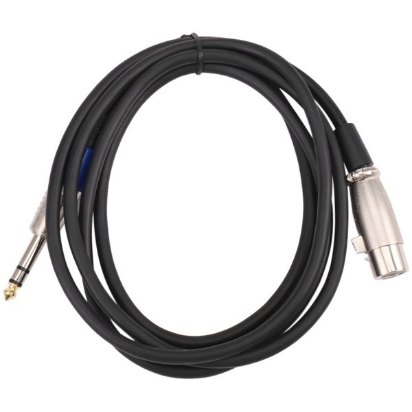 6.35mm 1/4 Inch TRS to XLR Male to Female Cable 3 Audio Cord (6ft)