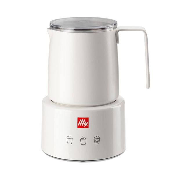 illy caffe Stainless Steel Milk Frother Ideal for Coffee Machine