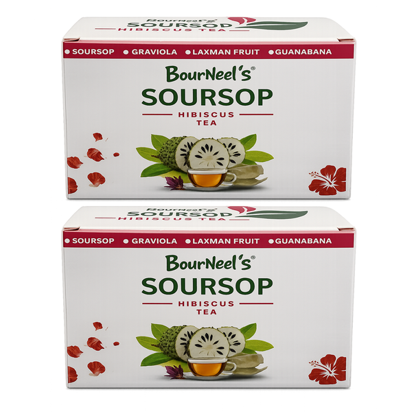 2 Pack BourNeel's Soursop Hibiscus Tea