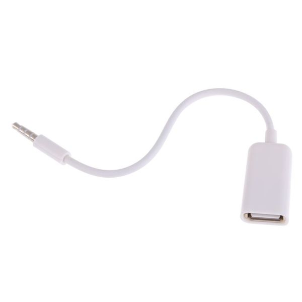 USB Female to AUX 3.5mm Male Jack Plug Audio Converter Cable