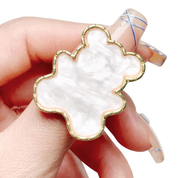 Mini Nail Art Palette Ring - Teddy Shaped
