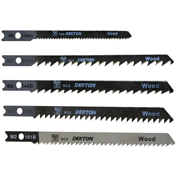 Dekton 5 Piece Jigsaw Blade B &amp; D Style Set