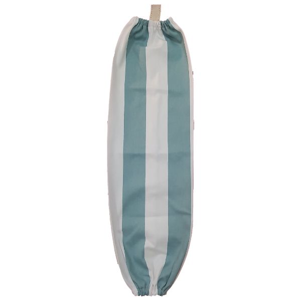 Plastic Bag Holder Turquoise Green /White