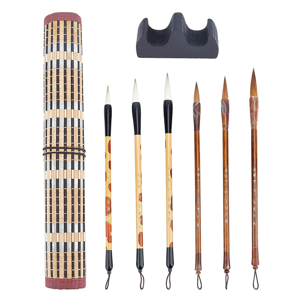 8PCS Chinese Calligraphy Brushes Watercolor Brushes Painting